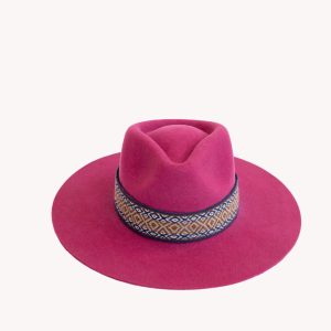 Berry Wool Felt Cowboy Western Brim Hat