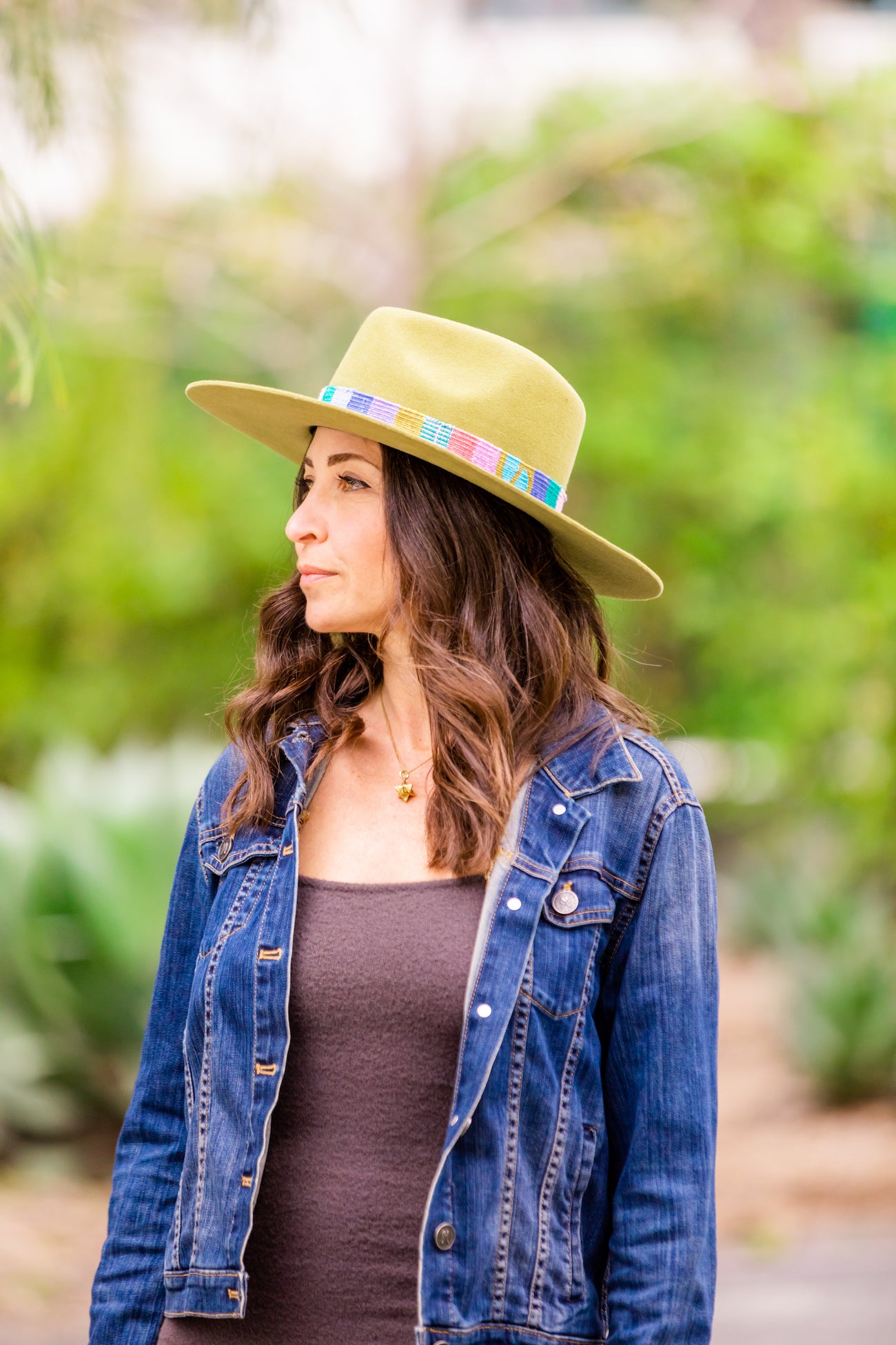 Meadow Green Alpaca Wool Blend Western Ranch Hat