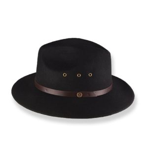Casual Black Classic Felt Hat