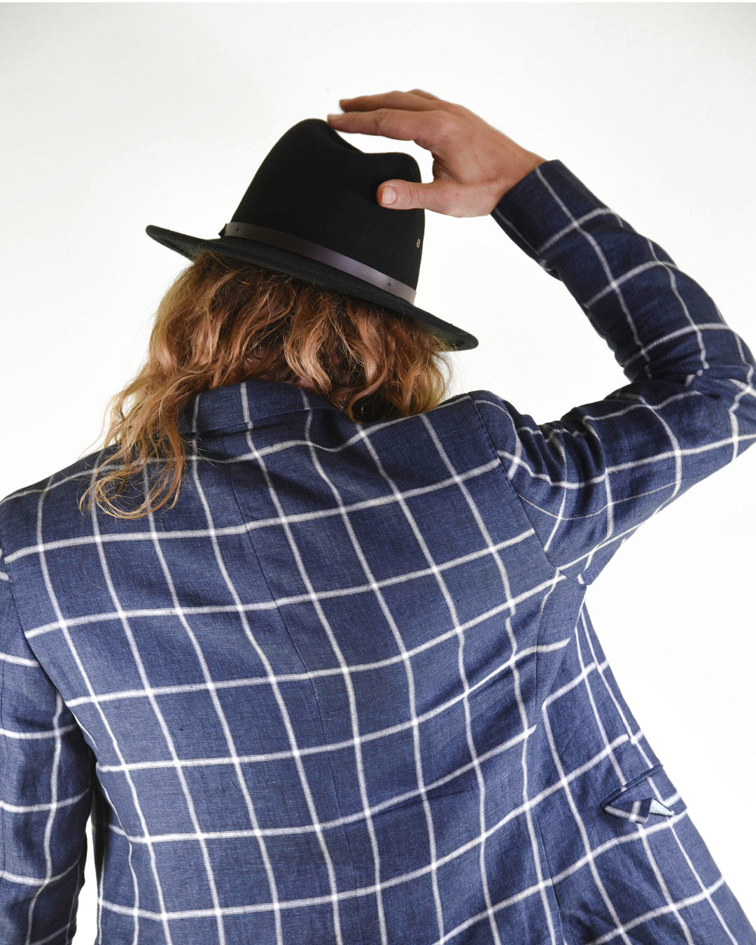 Casual Black Classic Felt Hat - Image 6