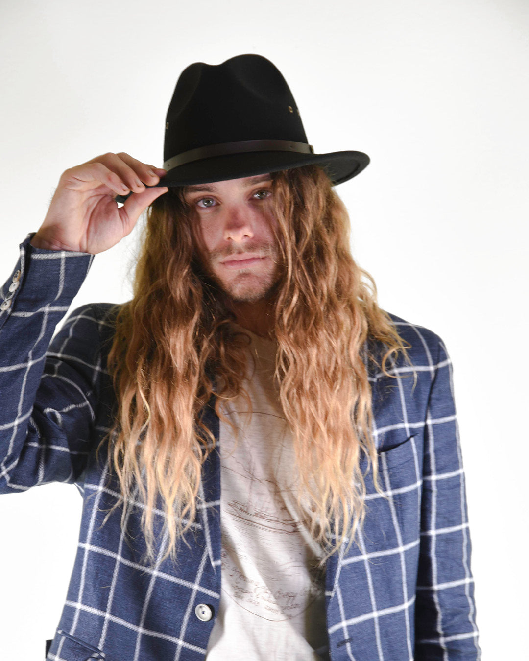 Casual Black Classic Felt Hat - Image 7