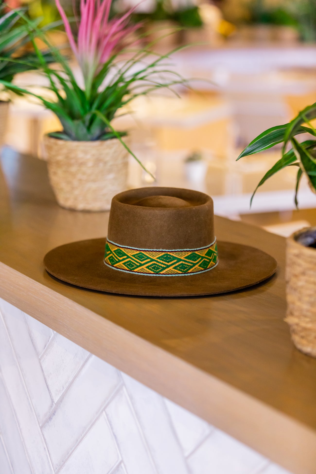 Chestnut Wool Blend Bolero Inspired Bucket Hat