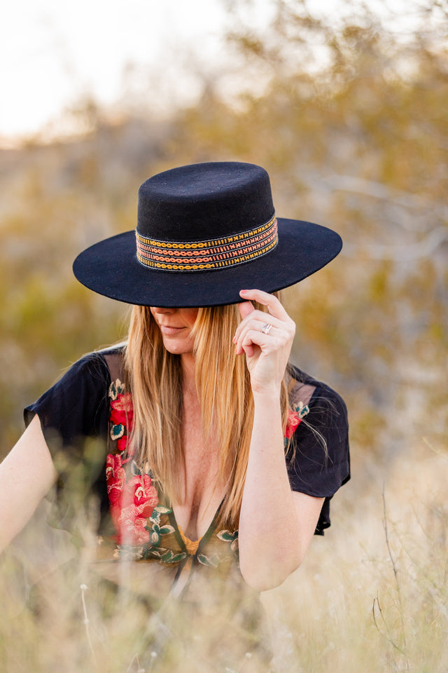 Geometric Intuition Woven Wool Hat Band