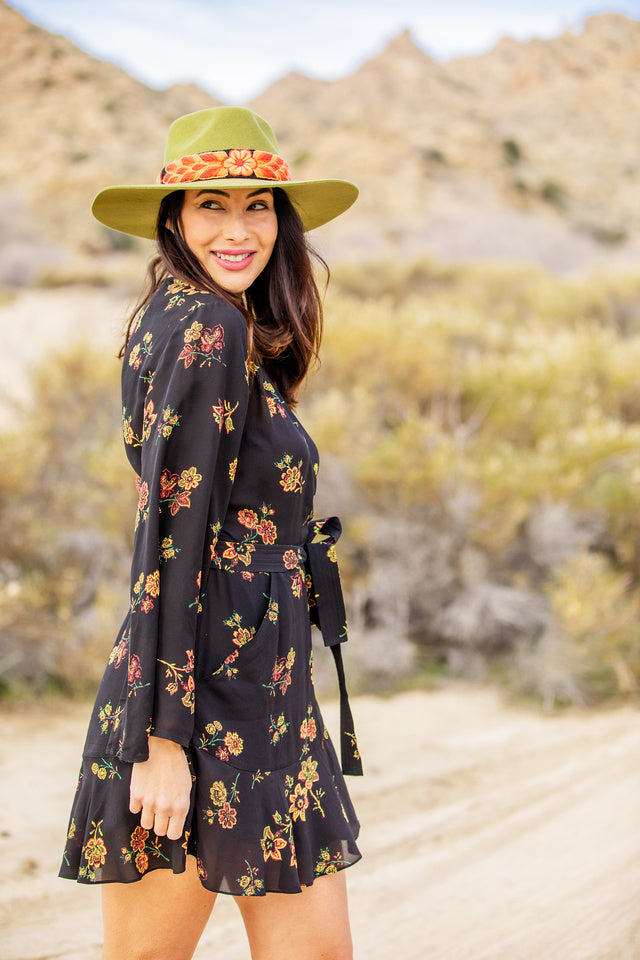 Meadow Green Alpaca Wool Blend Western Ranch Hat