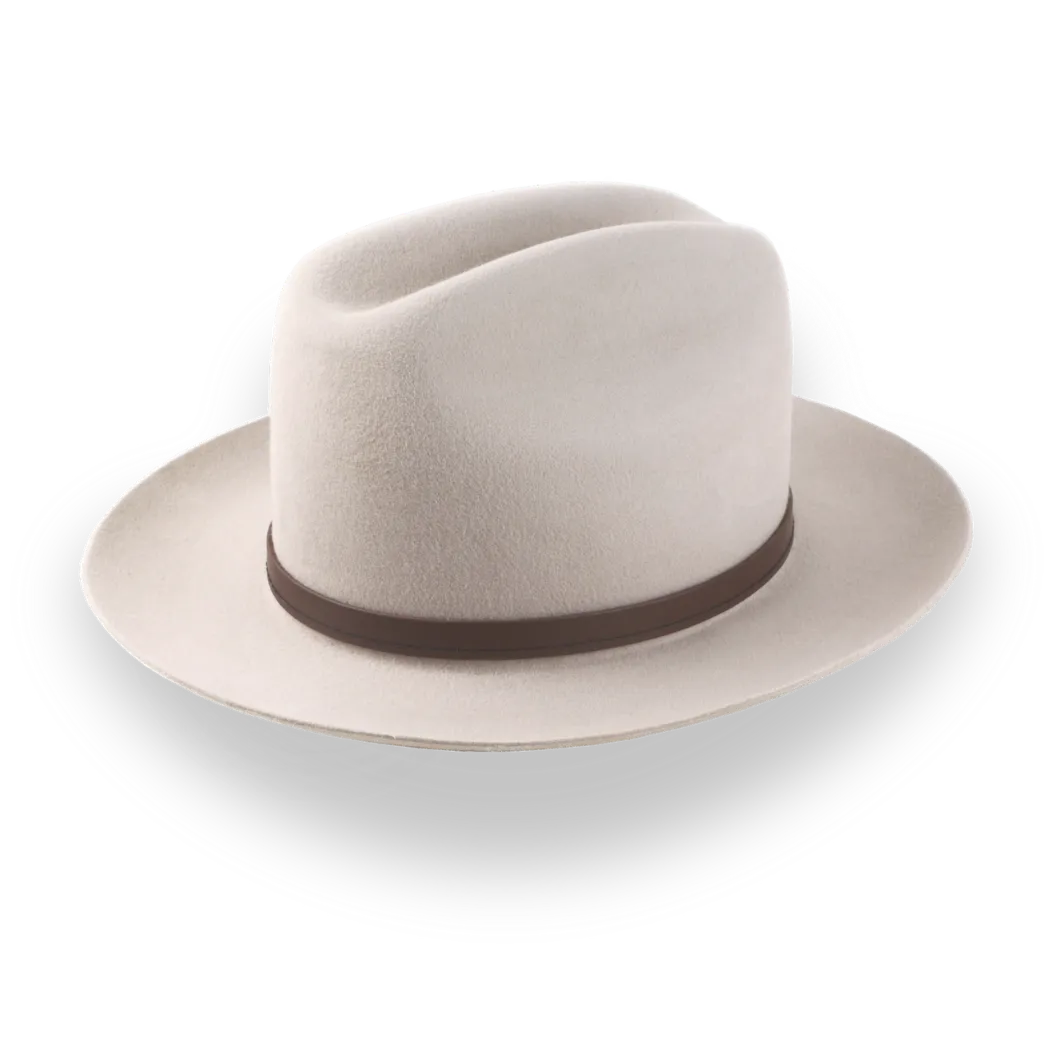 Structured Beige Structured Brim Western Hat - Image 4