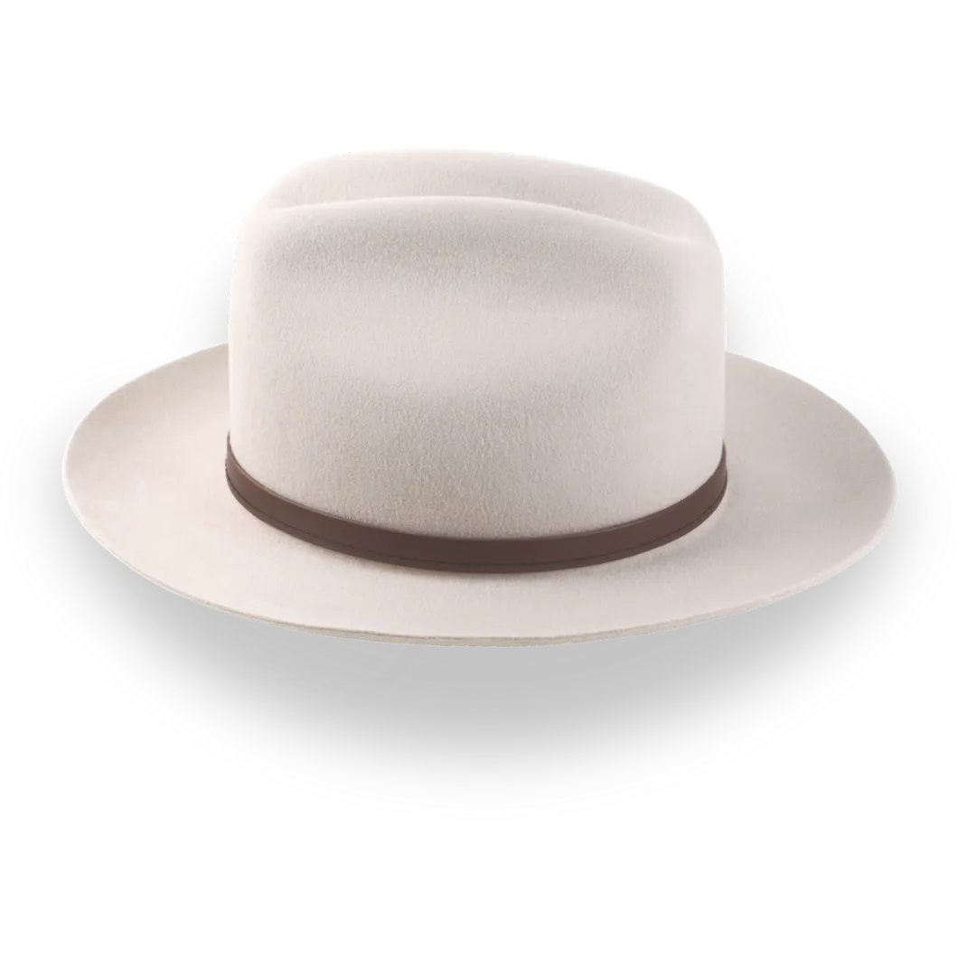 Structured Beige Structured Brim Western Hat - Image 5