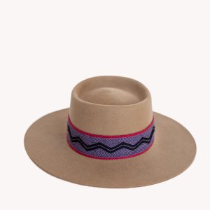 Beige Alpaca Blend Felt Bolero Bucket Hat