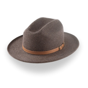 Timeless Brown Fur Felt Structured Brim Western Hat
