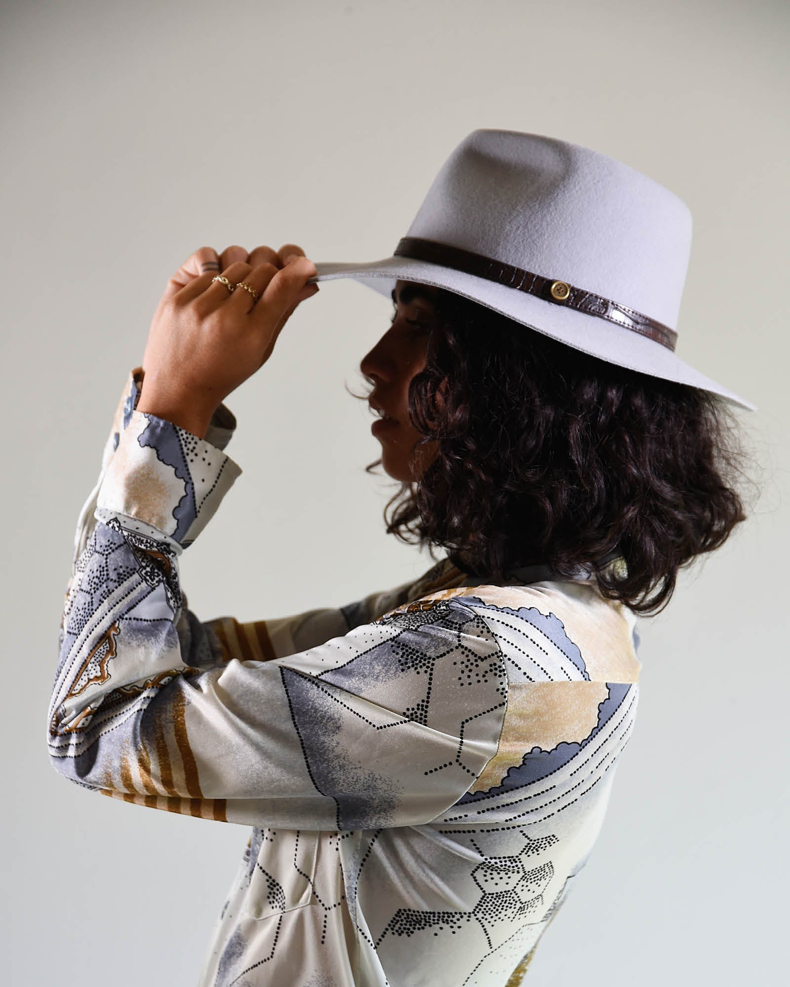Clean Gray Classic Felt Hat - Image 7