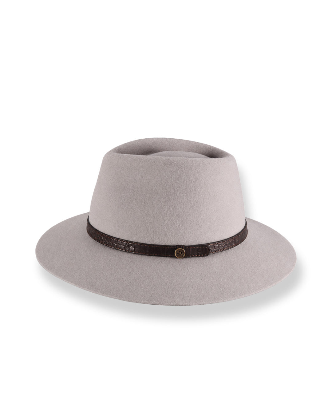 Clean Gray Classic Felt Hat - Image 2