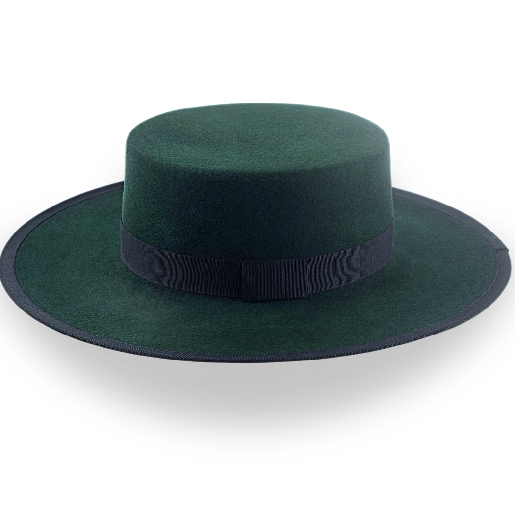 Elegant Flat Crown Western Hat - Image 2