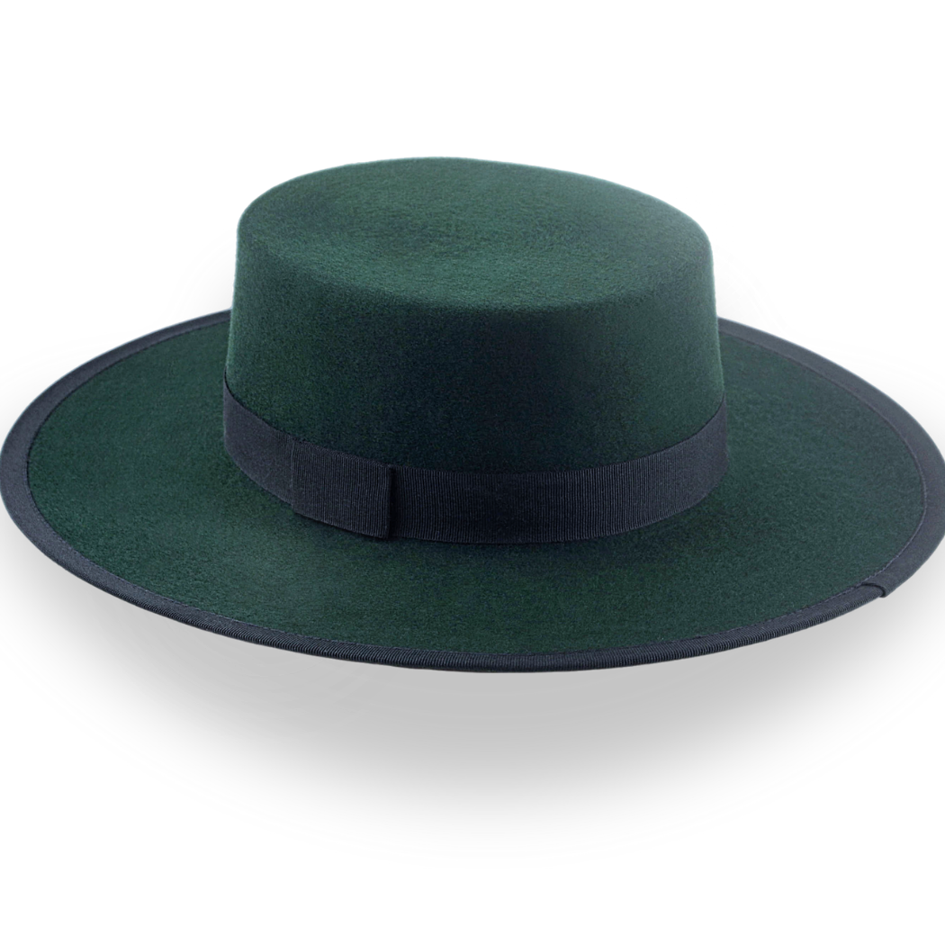 Elegant Flat Crown Western Hat - Image 3