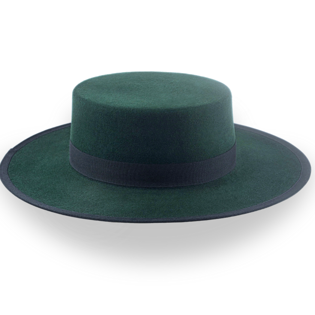 Elegant Flat Crown Western Hat - Image 5