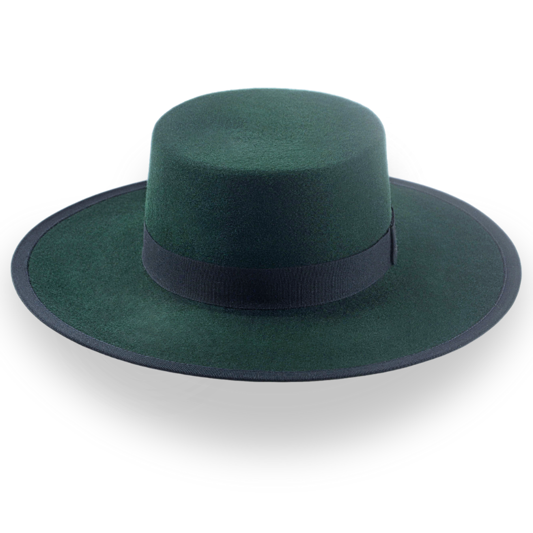 Elegant Flat Crown Western Hat - Image 6
