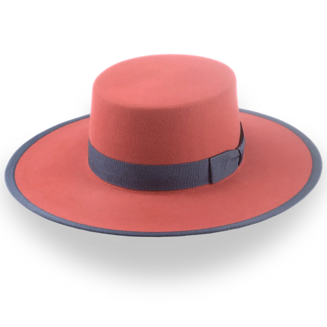 Versatile Fur Felt Flat Crown Western Hat