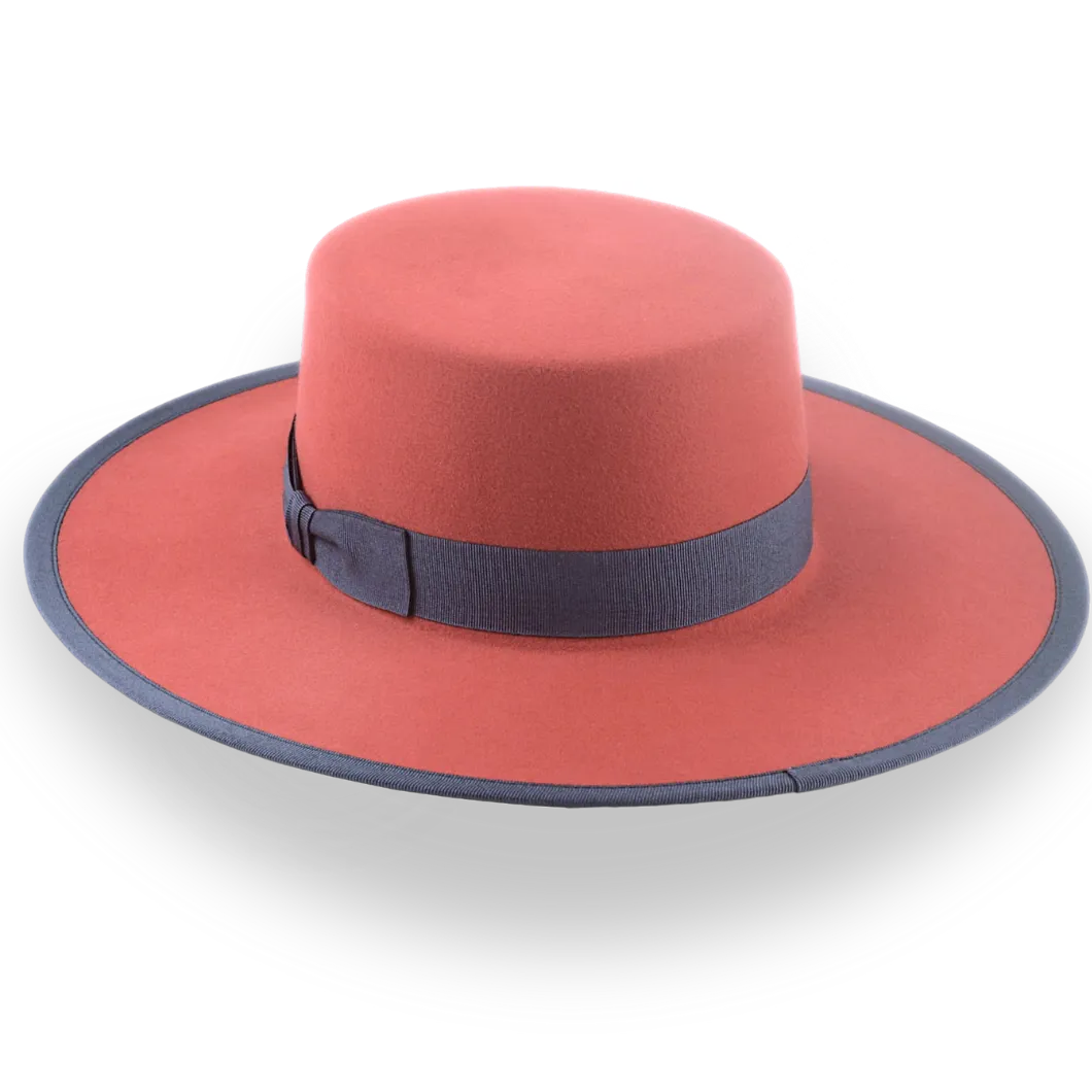 Versatile Fur Felt Flat Crown Western Hat - Image 3