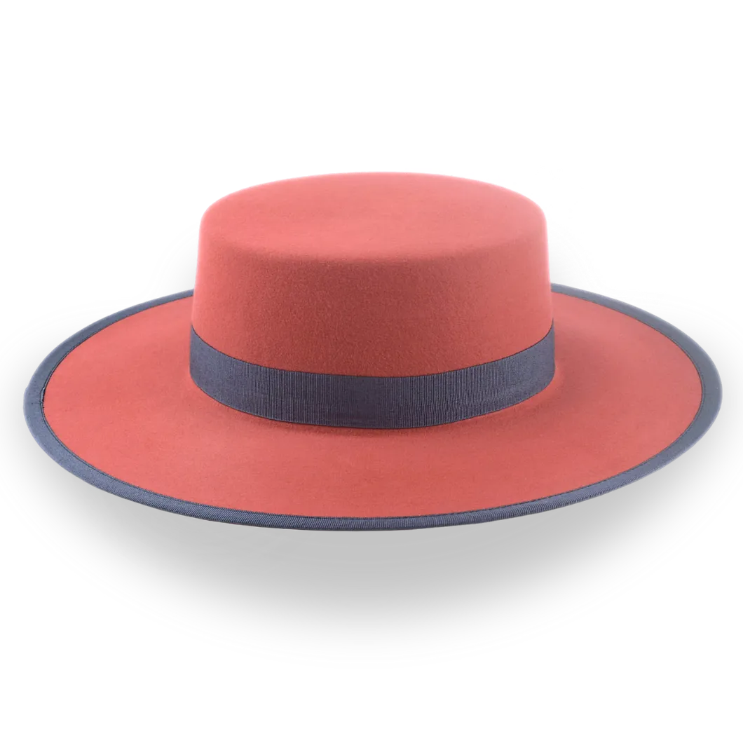 Versatile Fur Felt Flat Crown Western Hat - Image 5