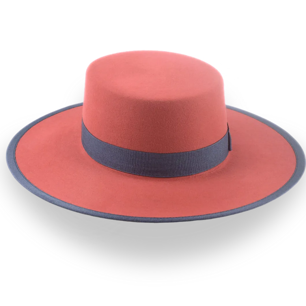 Versatile Fur Felt Flat Crown Western Hat - Image 6