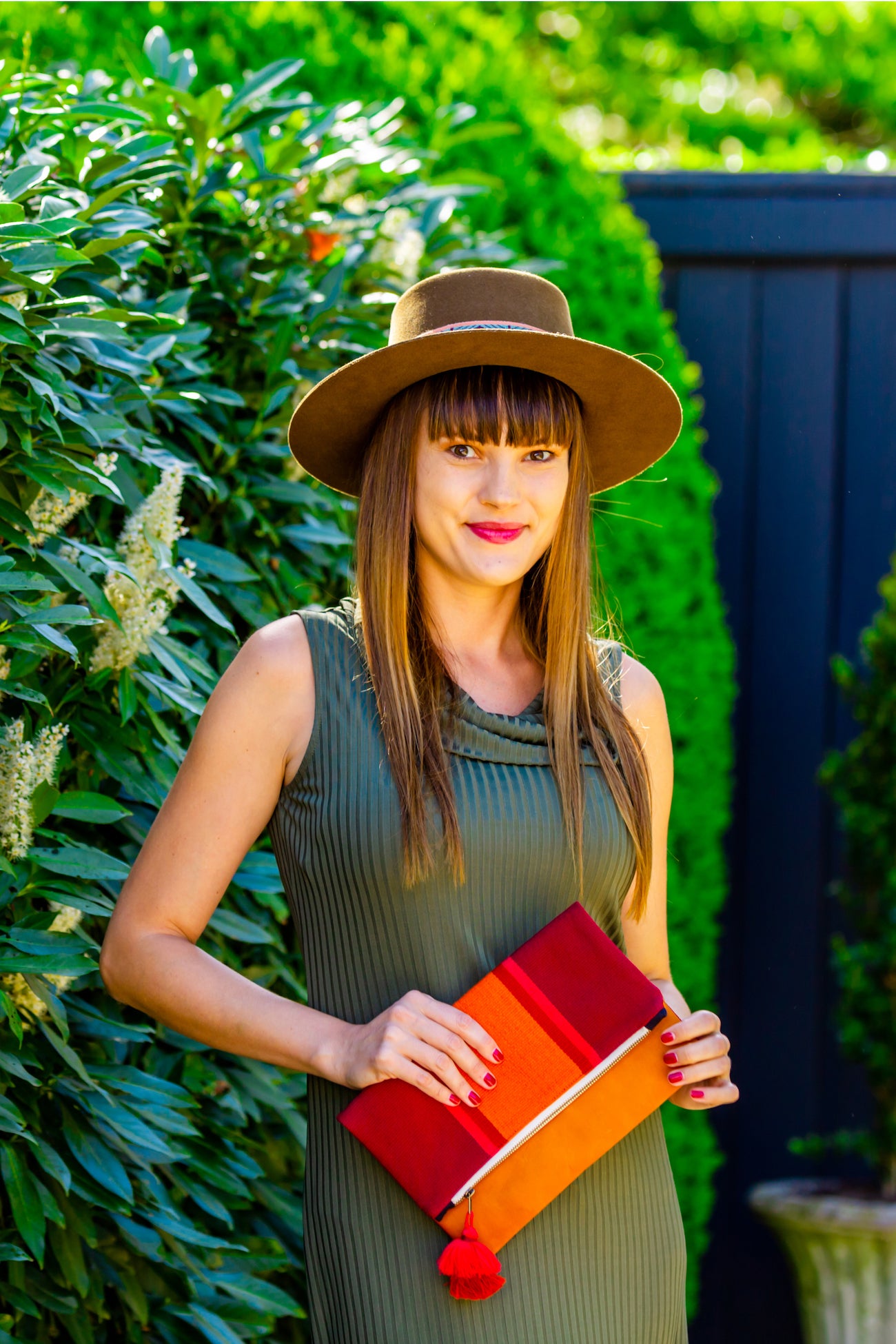 Chestnut Wool Blend Bolero Inspired Bucket Hat
