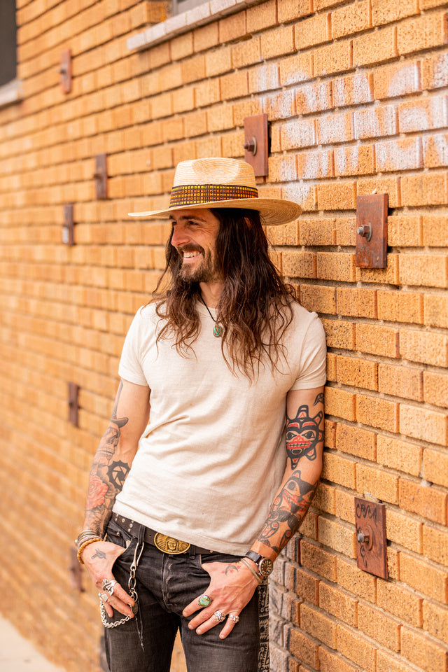 Geometric Intuition Woven Wool Hat Band