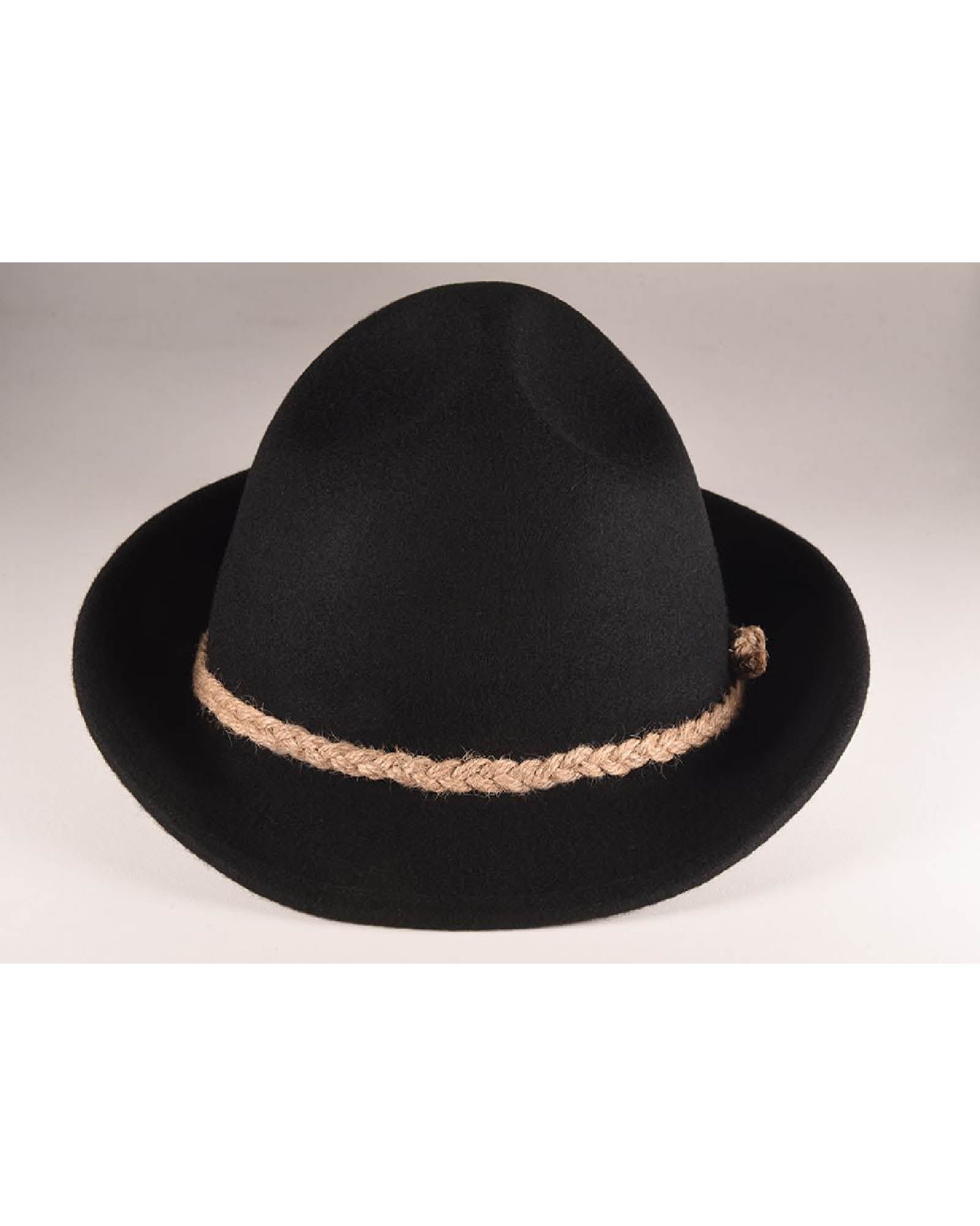 Modern Black Wool Felt Classic Felt Hat