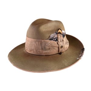 Textured Emerald Classic Felt Hat