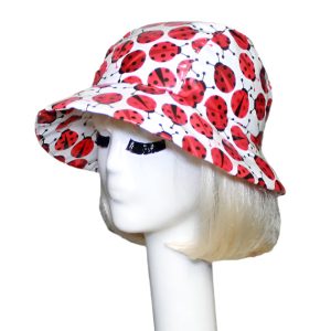 Cloche Rain Hat with Curved Brim