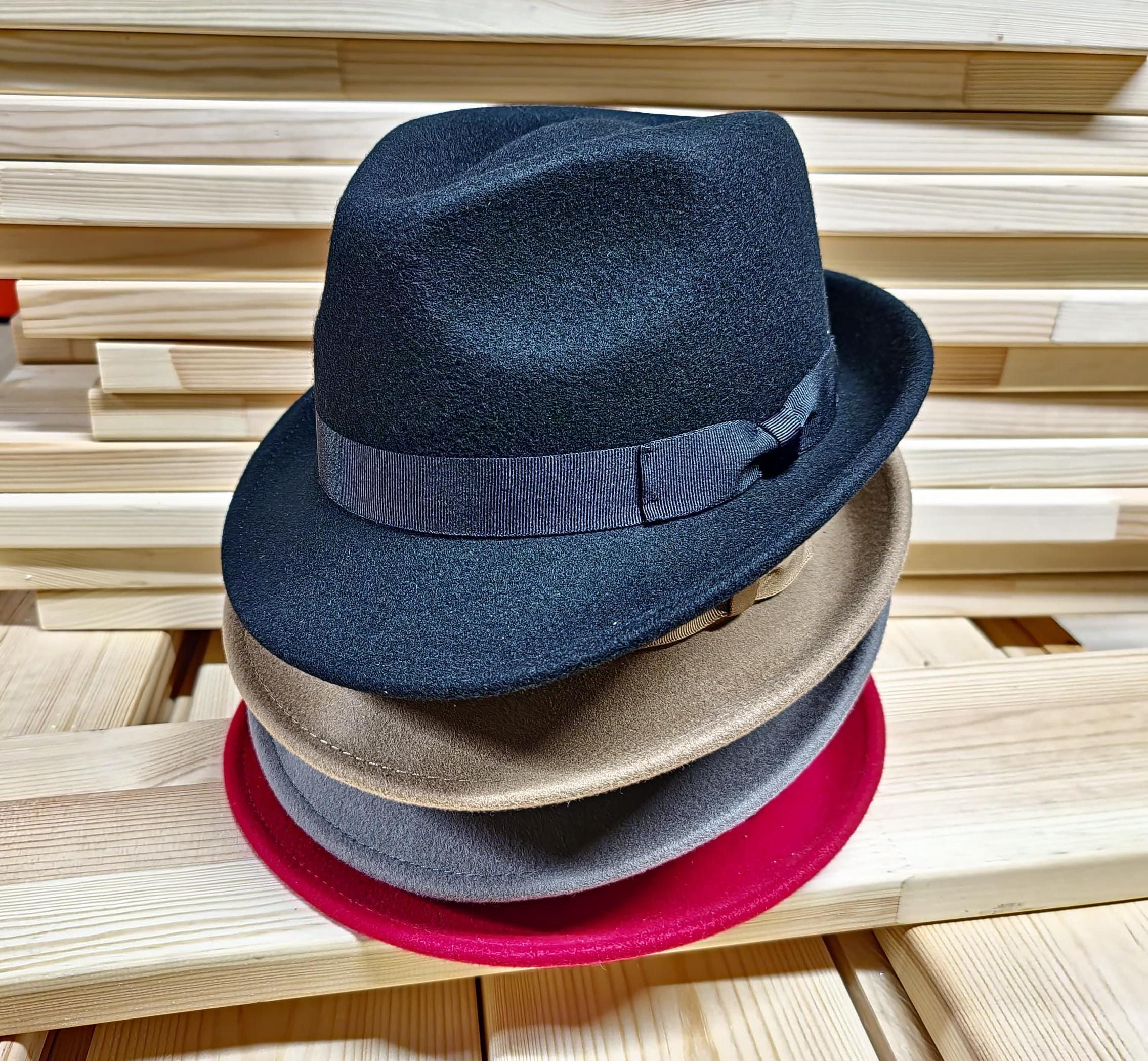 Wool Trilby Hat: Crushable Wide Brim with Grosgrain Band - Image 5