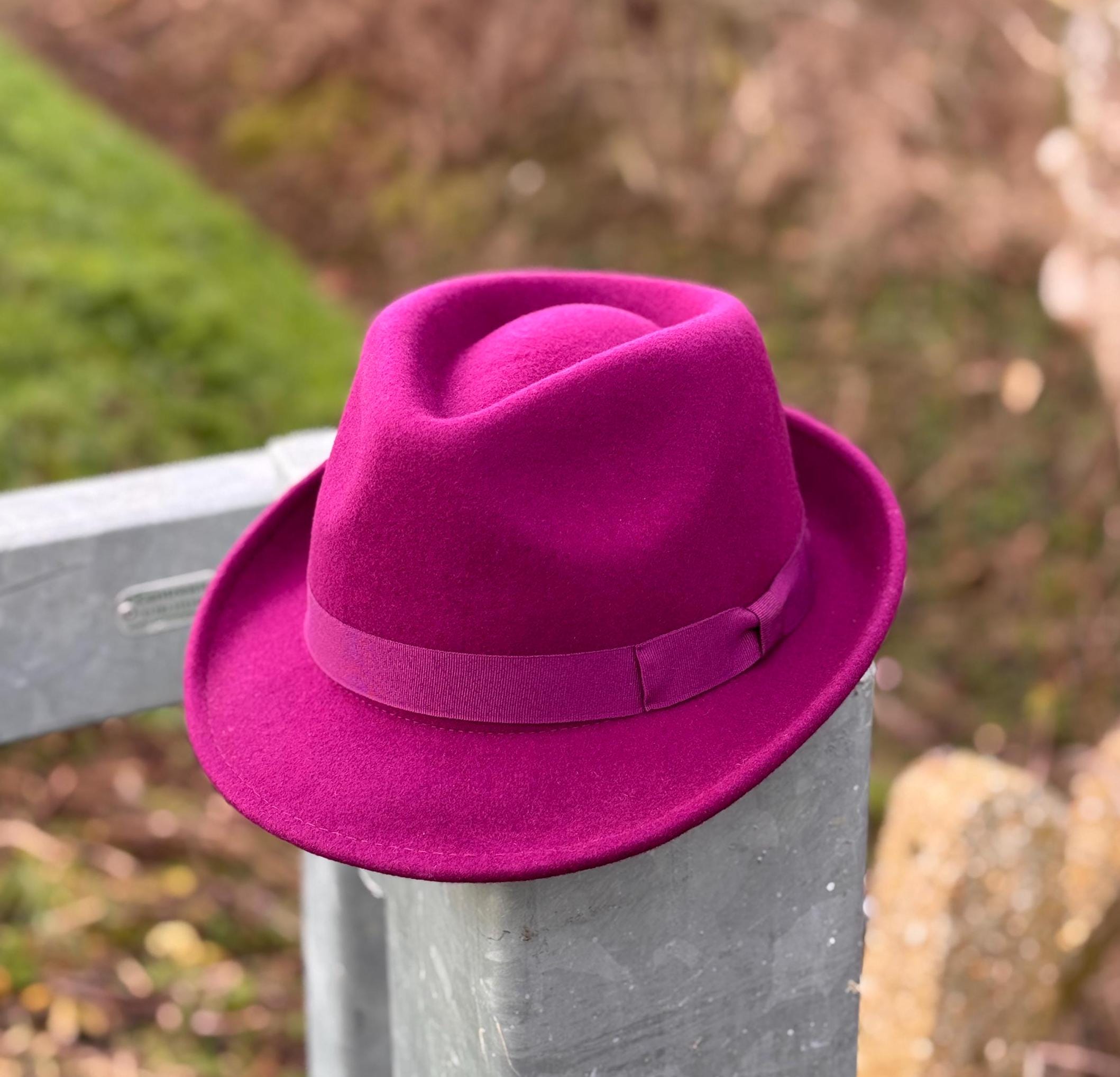 Wool Trilby Hat: Crushable Wide Brim with Grosgrain Band - Image 10