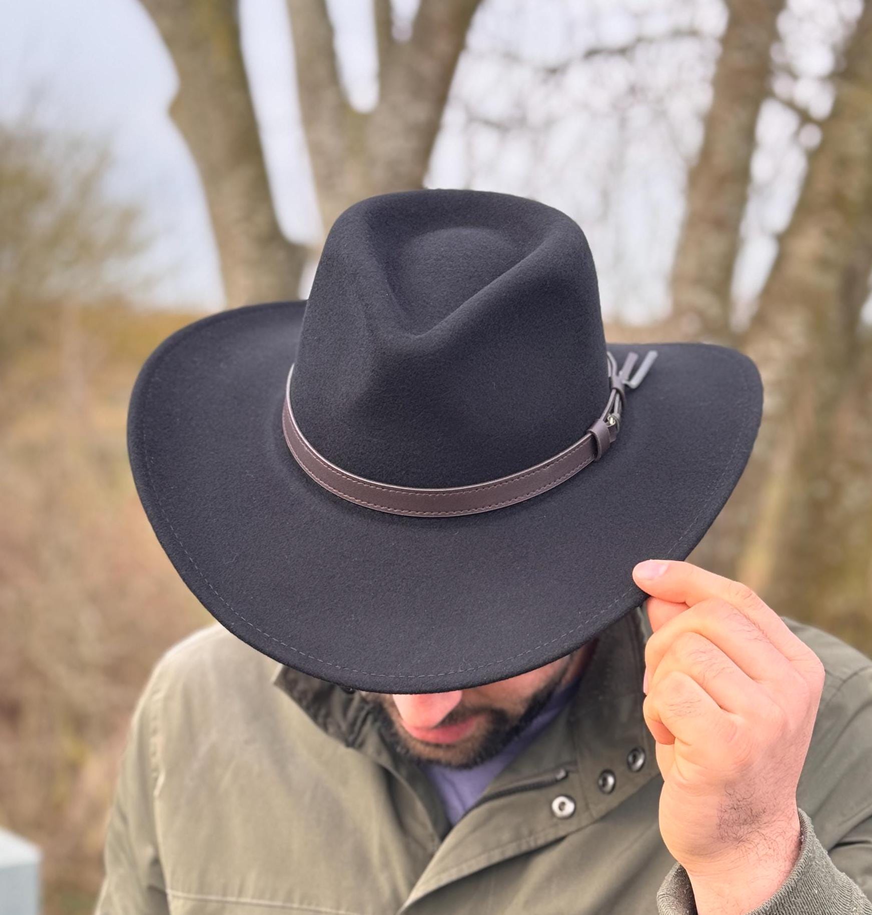 Crushable Wool Felt Cowboy Hat: Western Style with Packable Shape - Image 4