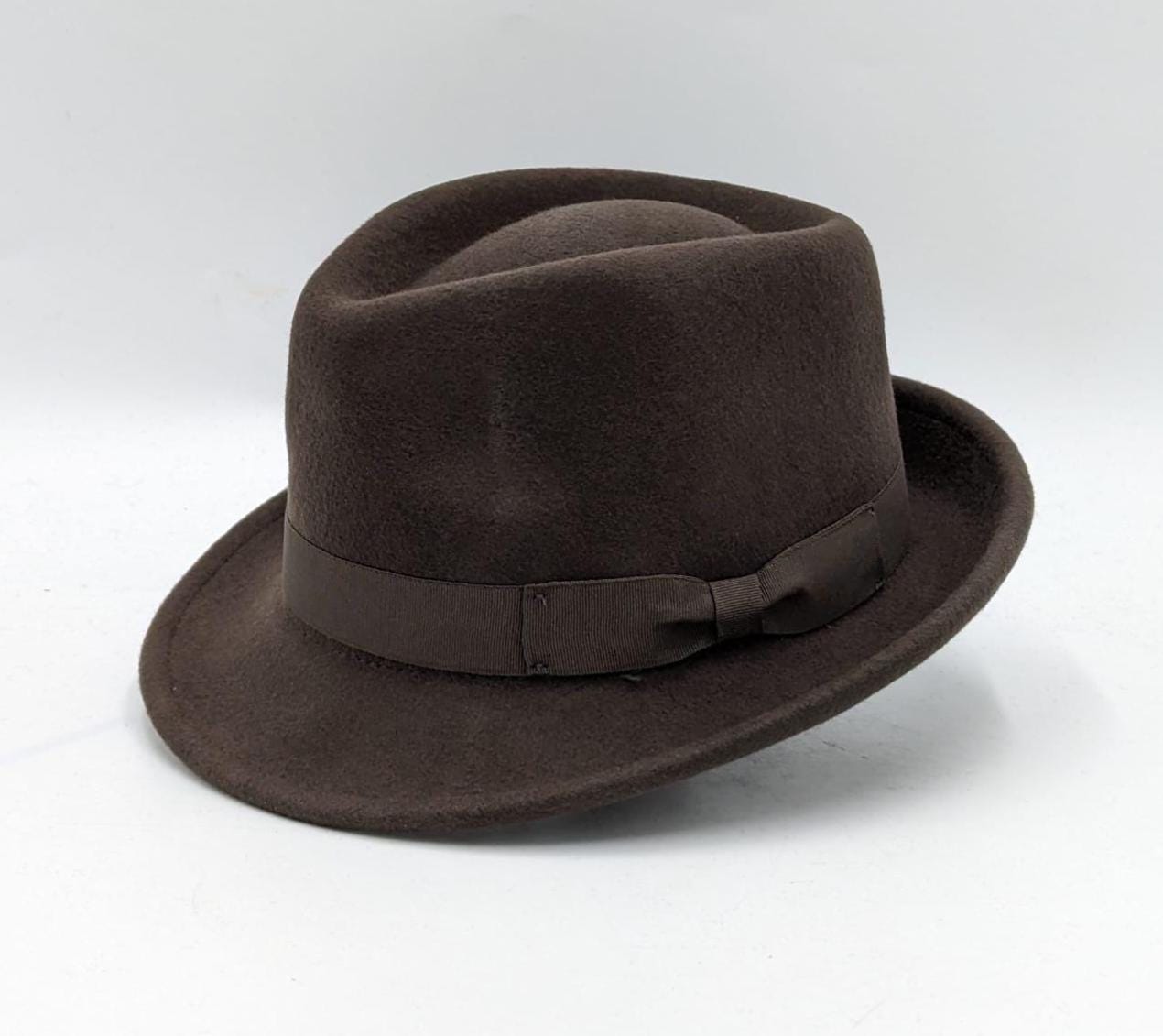 Wool Trilby Hat: Crushable Wide Brim with Grosgrain Band - Image 7