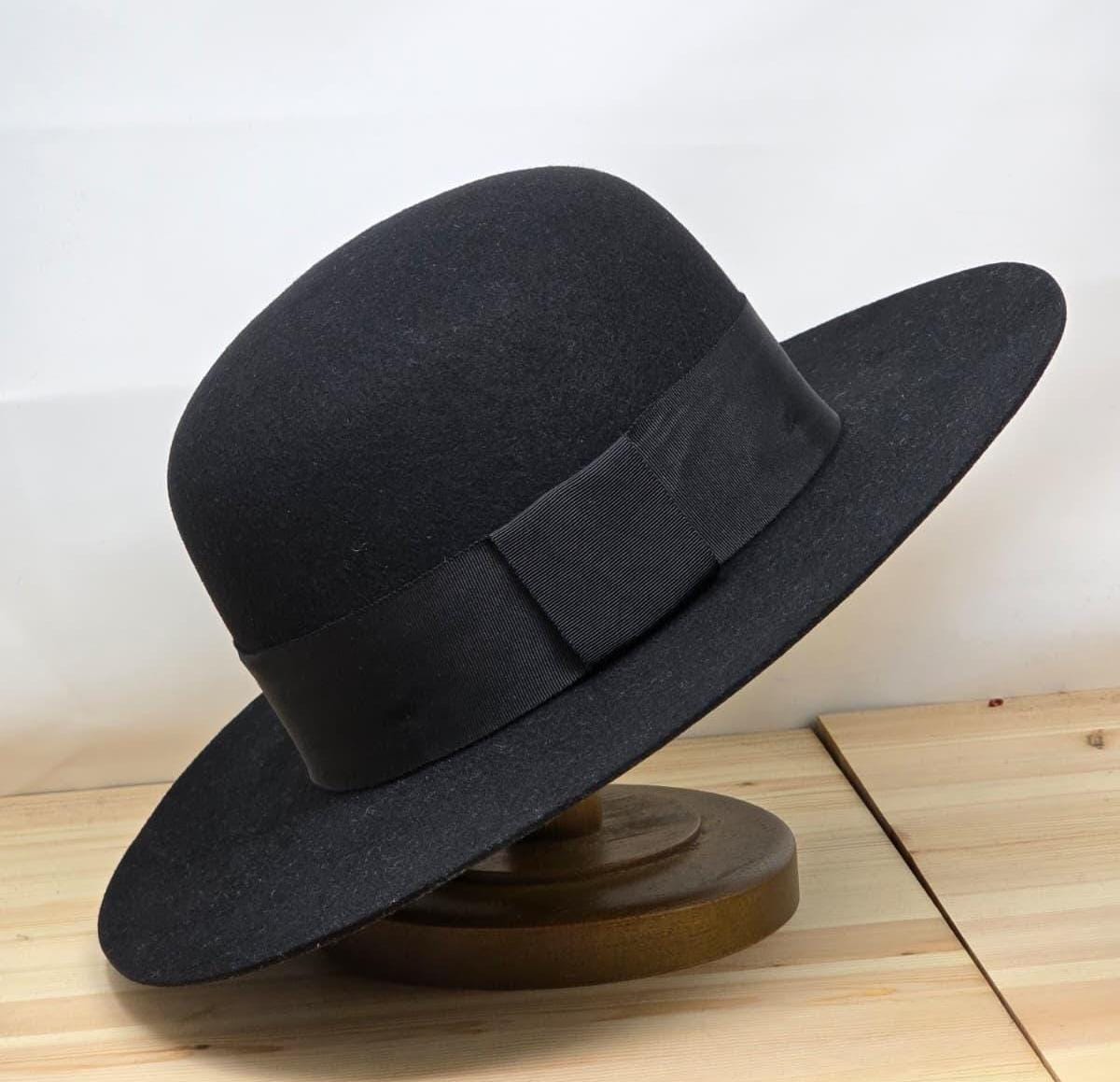 Wool Bolero Hat: Wide Brim Western Style with Structured Crown - Image 2