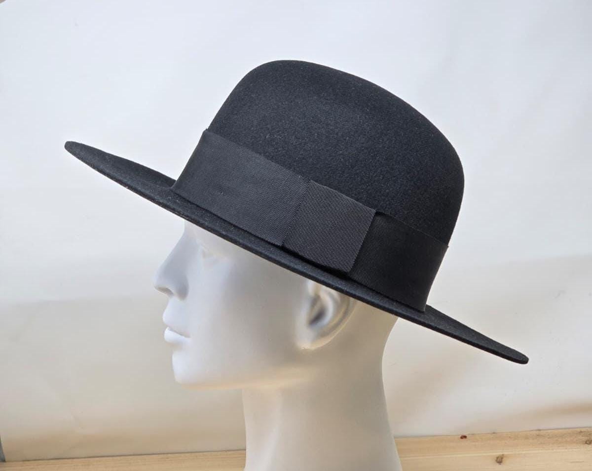 Wool Bolero Hat: Wide Brim Western Style with Structured Crown