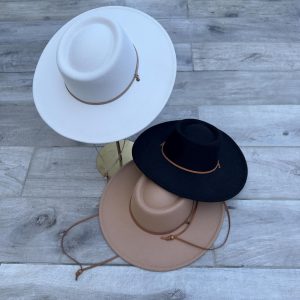 Bolero Rancher Hat: Wide Brim Western Style with Chin Cord