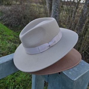 Crushable Wool Fedora Hat: Wide Brim 100% Wool Style, 6 Colors