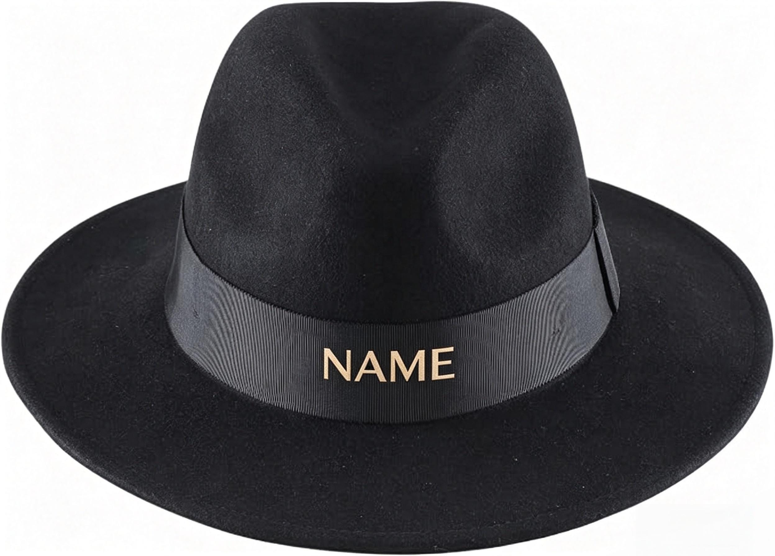 Wool Fedora Hat | Unisex Wide Brim Hat | Classic Ribbon Band - Image 2