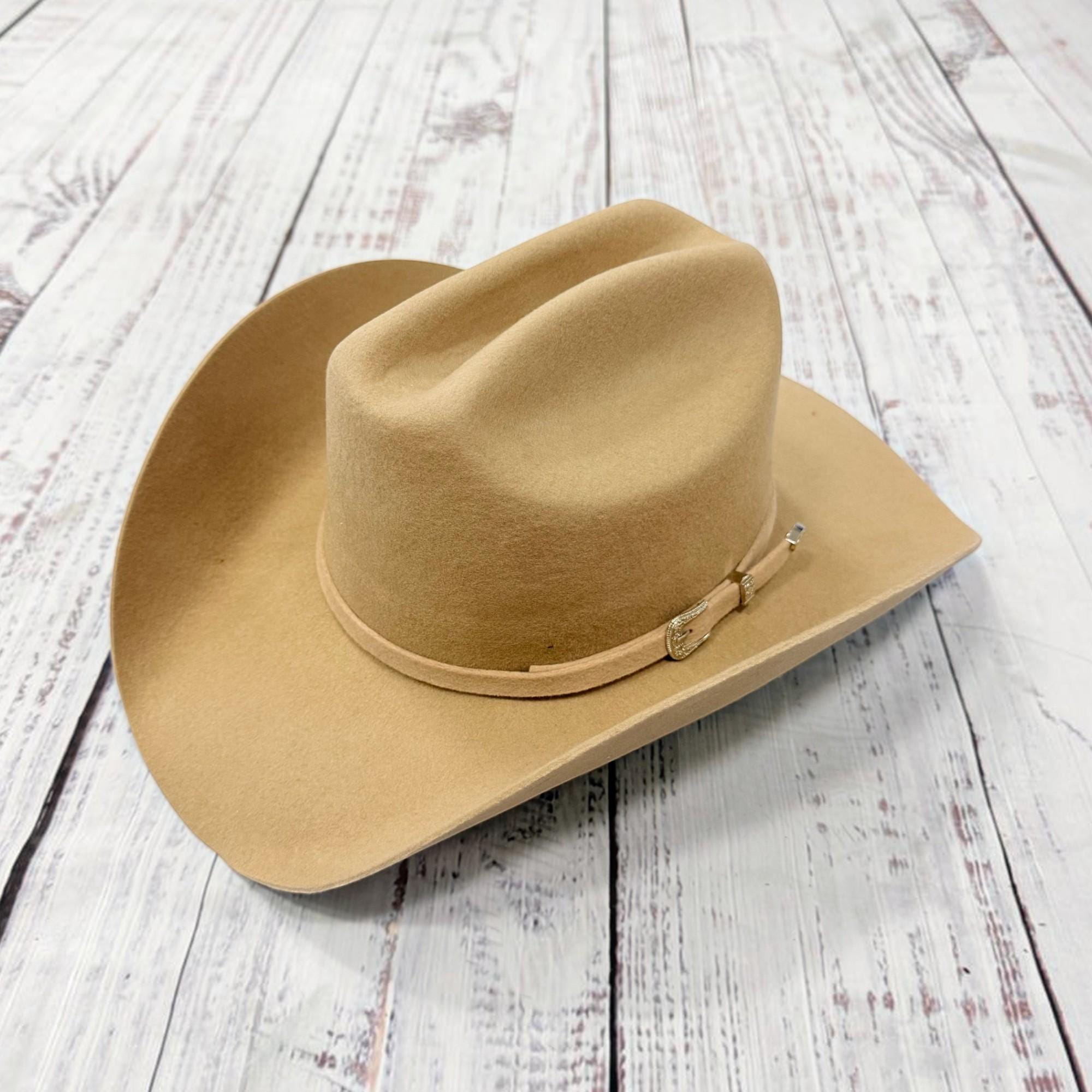Wool Cattleman Cowboy Hat with Western Buckle - Image 5
