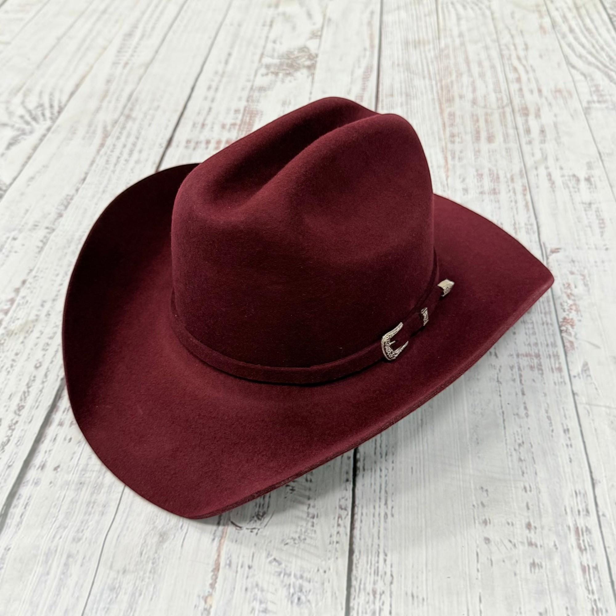 Wool Cattleman Cowboy Hat with Western Buckle - Image 7