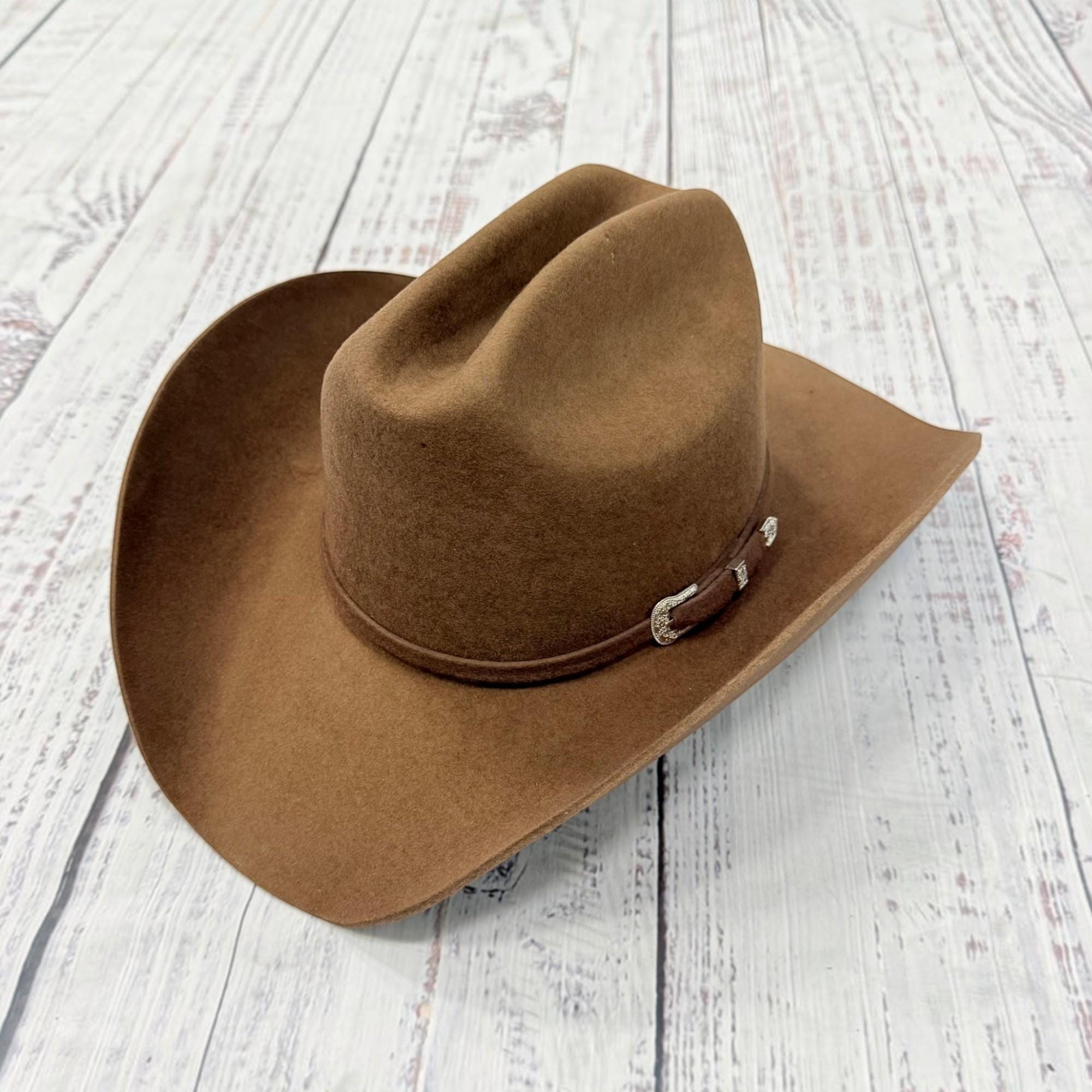 Wool Cattleman Cowboy Hat with Western Buckle - Image 4