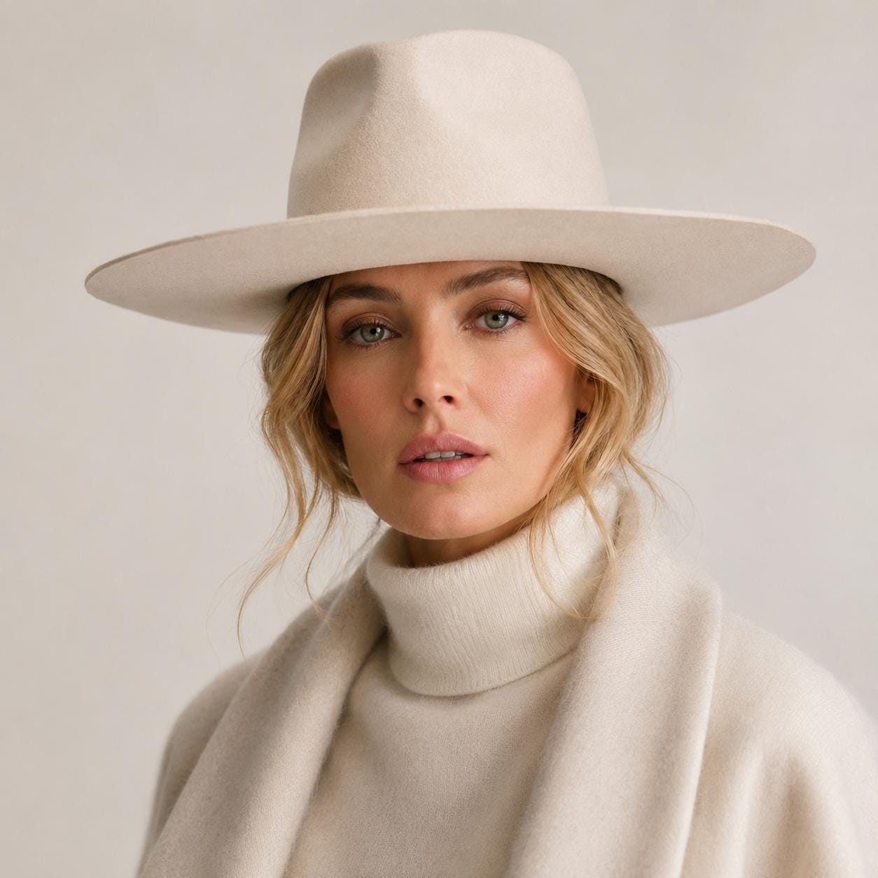 Wool Rancher Hat: Teardrop Crown Cowboy Hat, Adjustable Fit