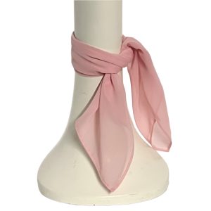 Bubblegum Pink Chiffon Neck Scarf